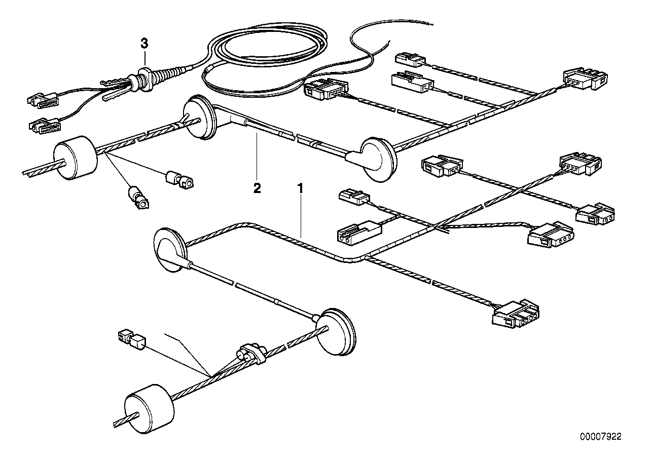 BMW 61108365702 Repair Wiring Set For Trunk Lid/Right