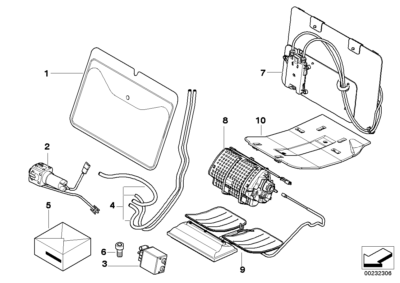 BMW 61117070505 Set Of Fittings, Cable