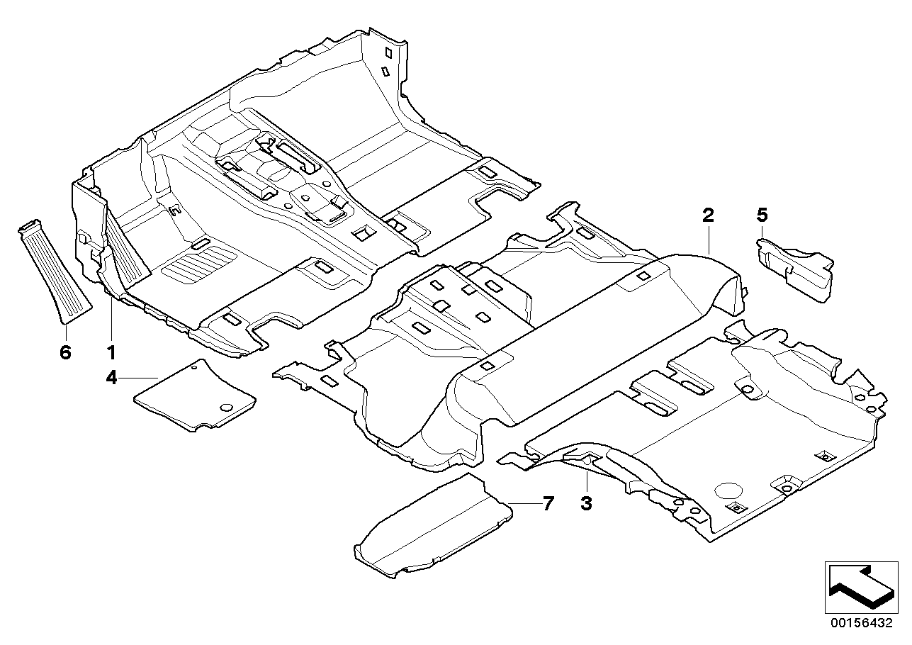 BMW 51477154835 Foam Insert, Left