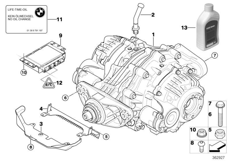 BMW 83120445832 Differential Oil Saf Carbon Module