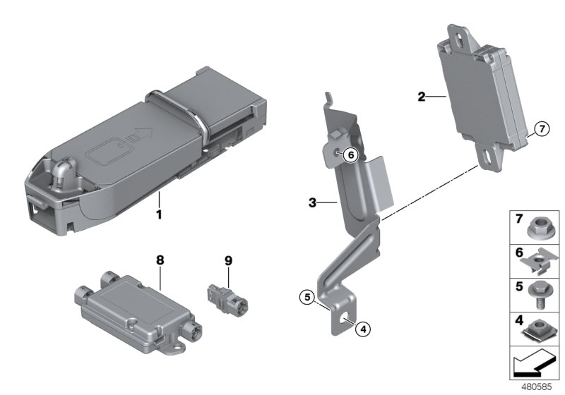 BMW 84109390501 Usb Adapter