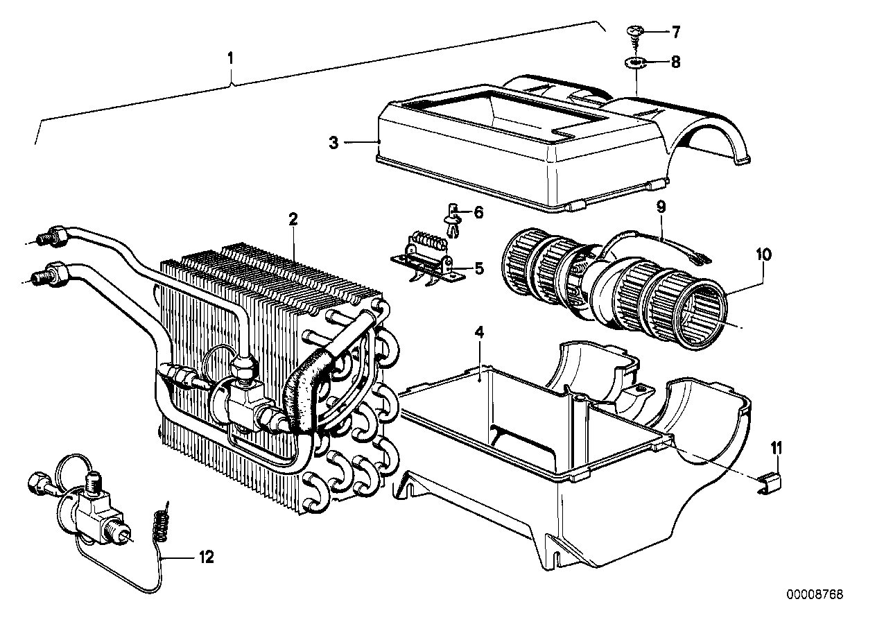 BMW 61121466003 Wiring Blower