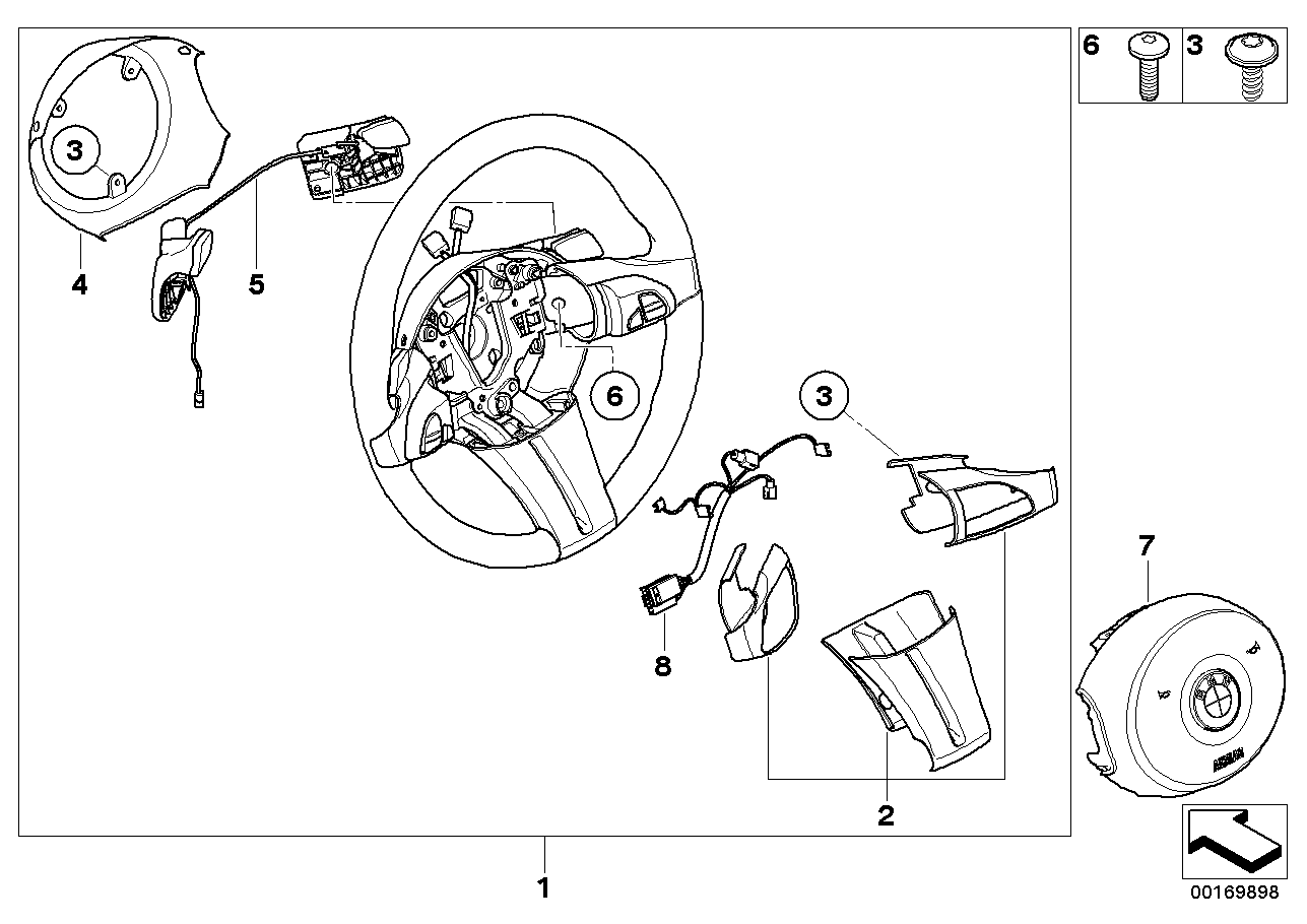 BMW 32306762922 Torx Screw