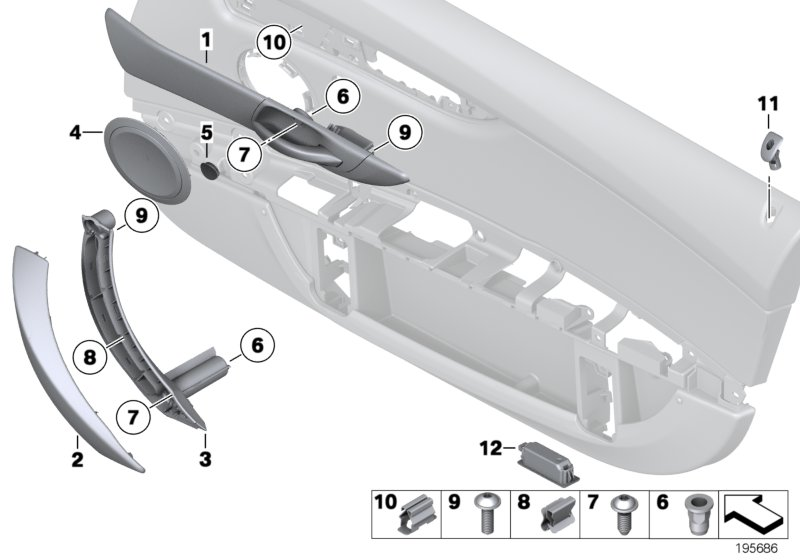 BMW 51417268434 Loudspeaker Cover