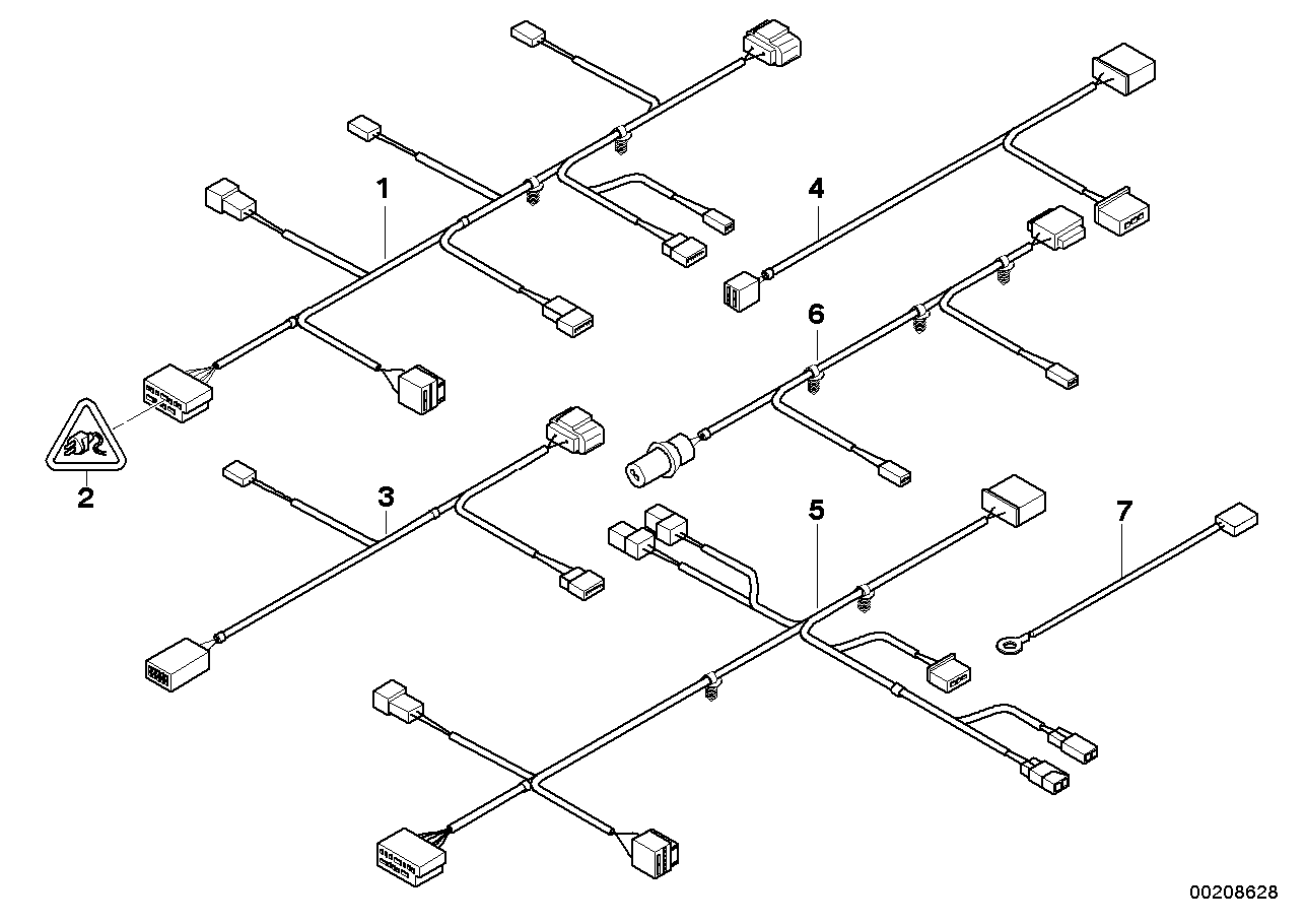 BMW 61129227672 Cable Set, Seat Motors, Driver'S Side