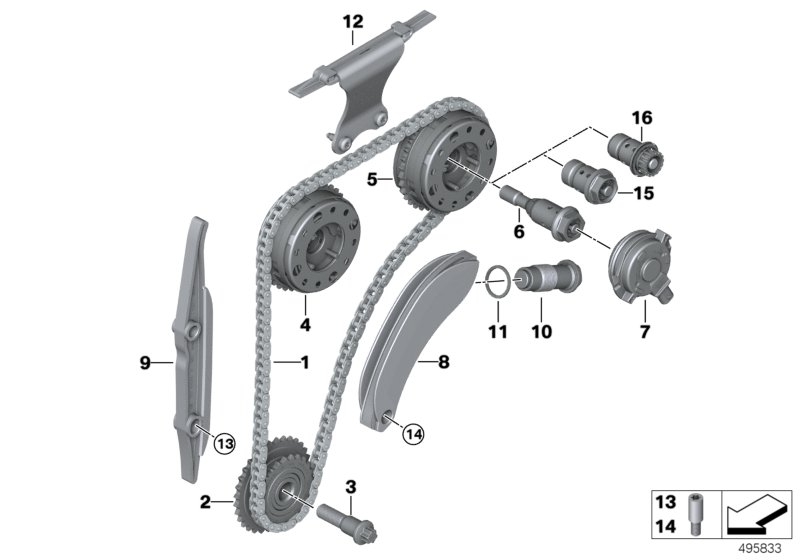 BMW 11317617489 Timing Chain Guide Rail