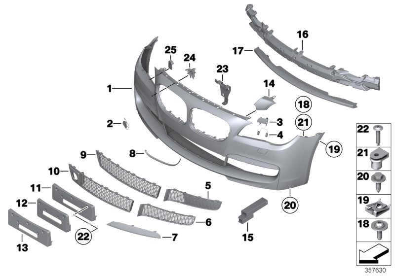 BMW 51118048494 Moulding Front Right