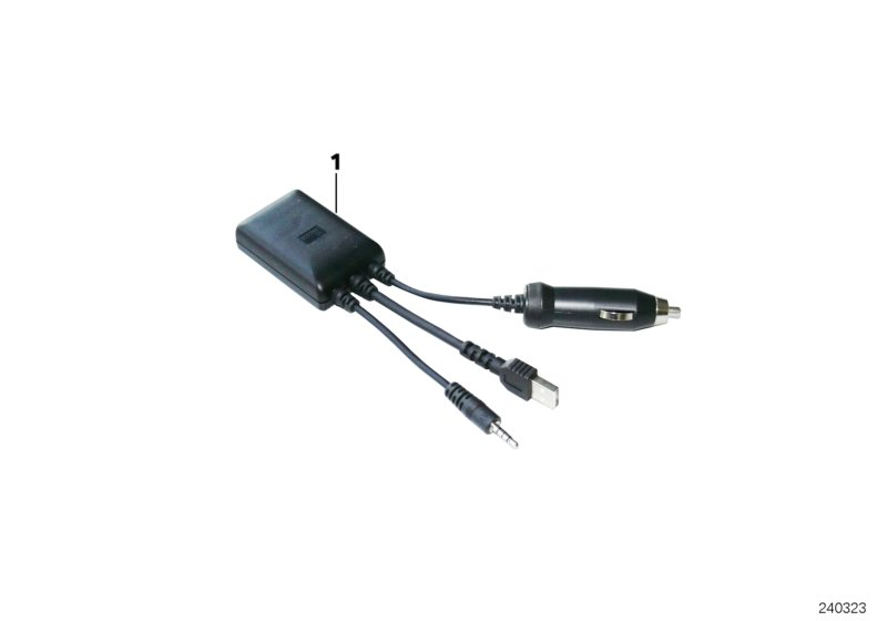 61122167663 BMW Charging Adapter, Apple Ipod / Iphone