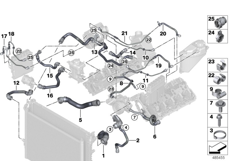 BMW 17128651271 Hose Clamp