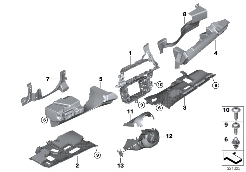 BMW 61316966709 Switch Adjuster Steering Column