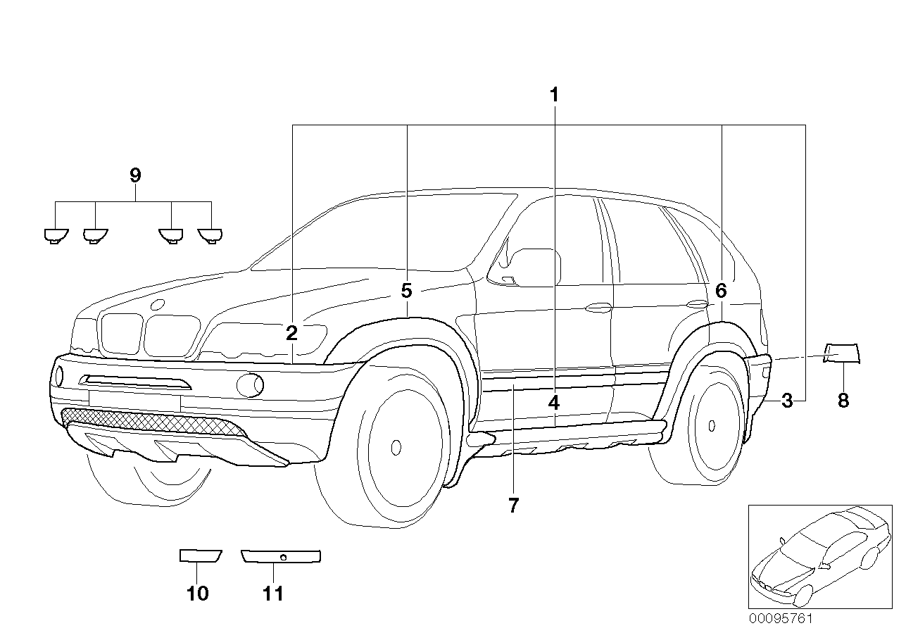 BMW 51190132444 Cover, Towing Hitch