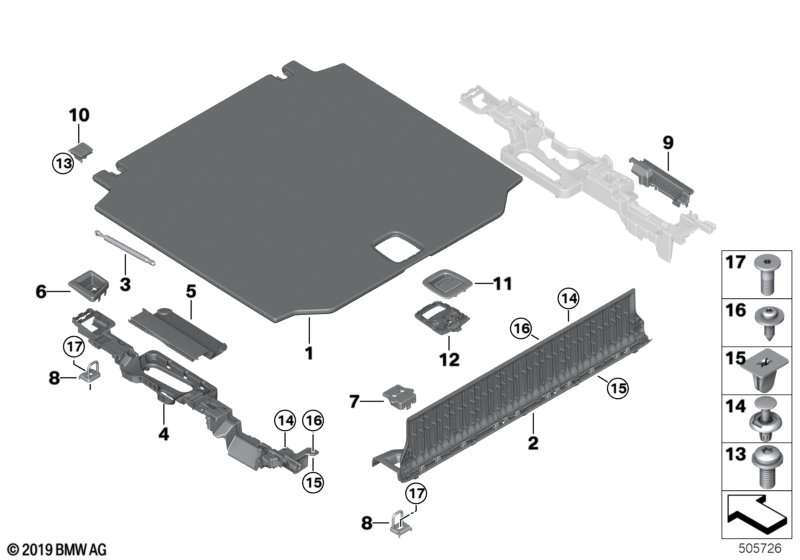 BMW 51479479538 SET OF HINGES