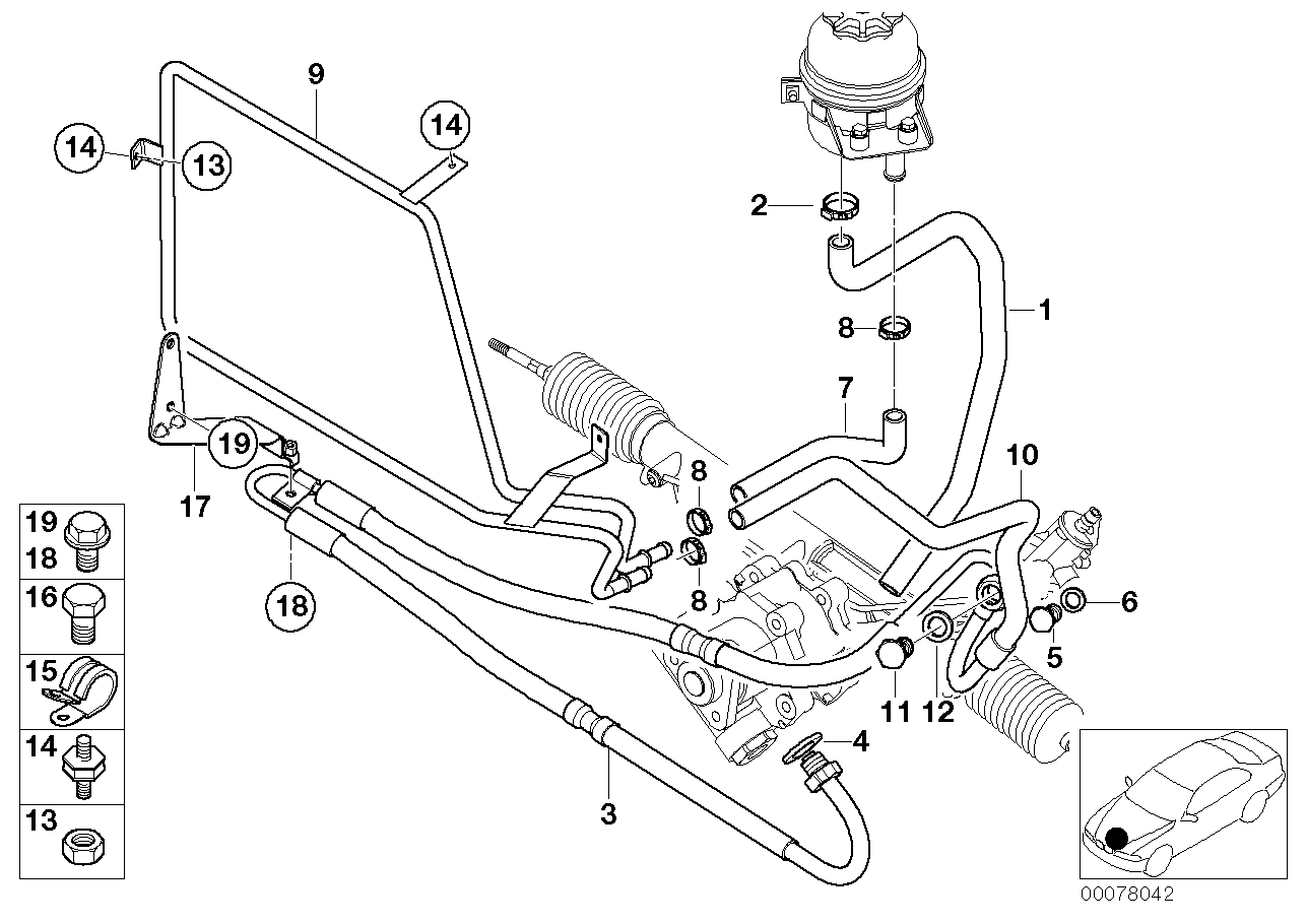 BMW 32411095953 Holder