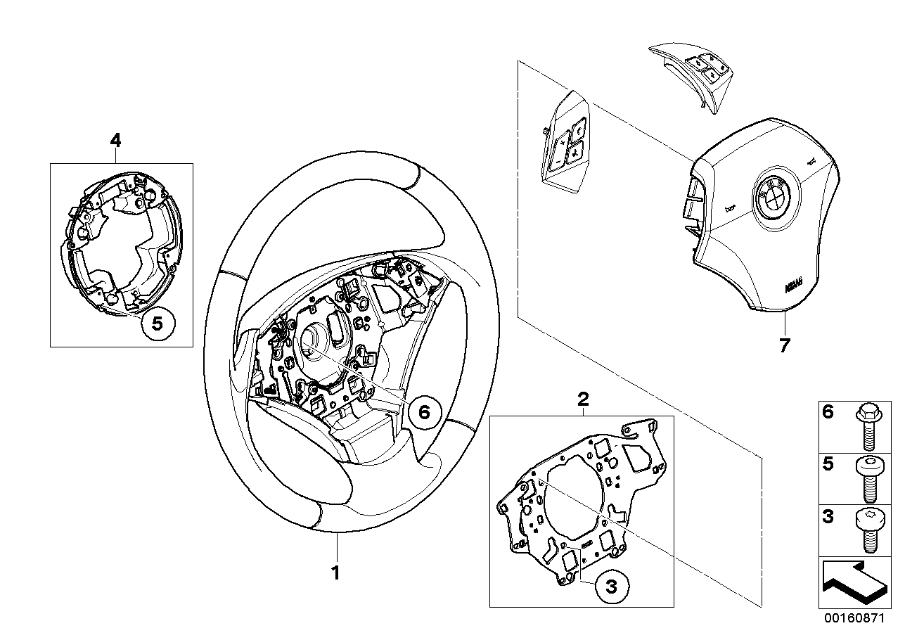 BMW 32346763370 MOUNTING SCREW