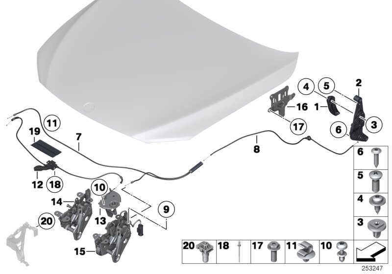 BMW 51647200439 Adjustment Element