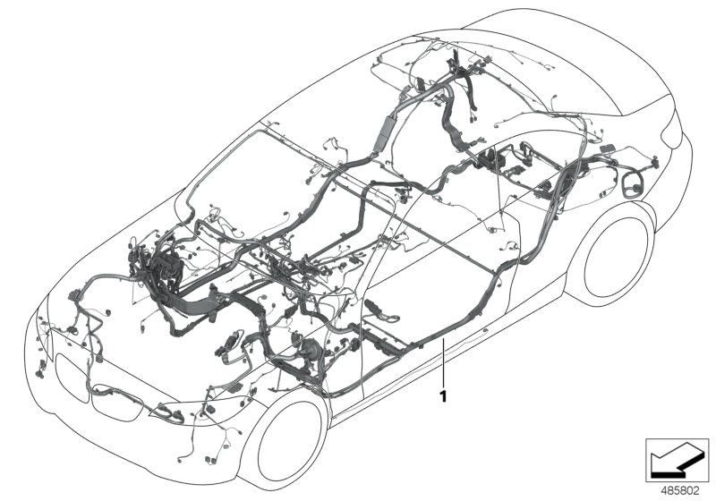 BMW 61112287639 MAIN WIRING HARNESS, DUPLICA