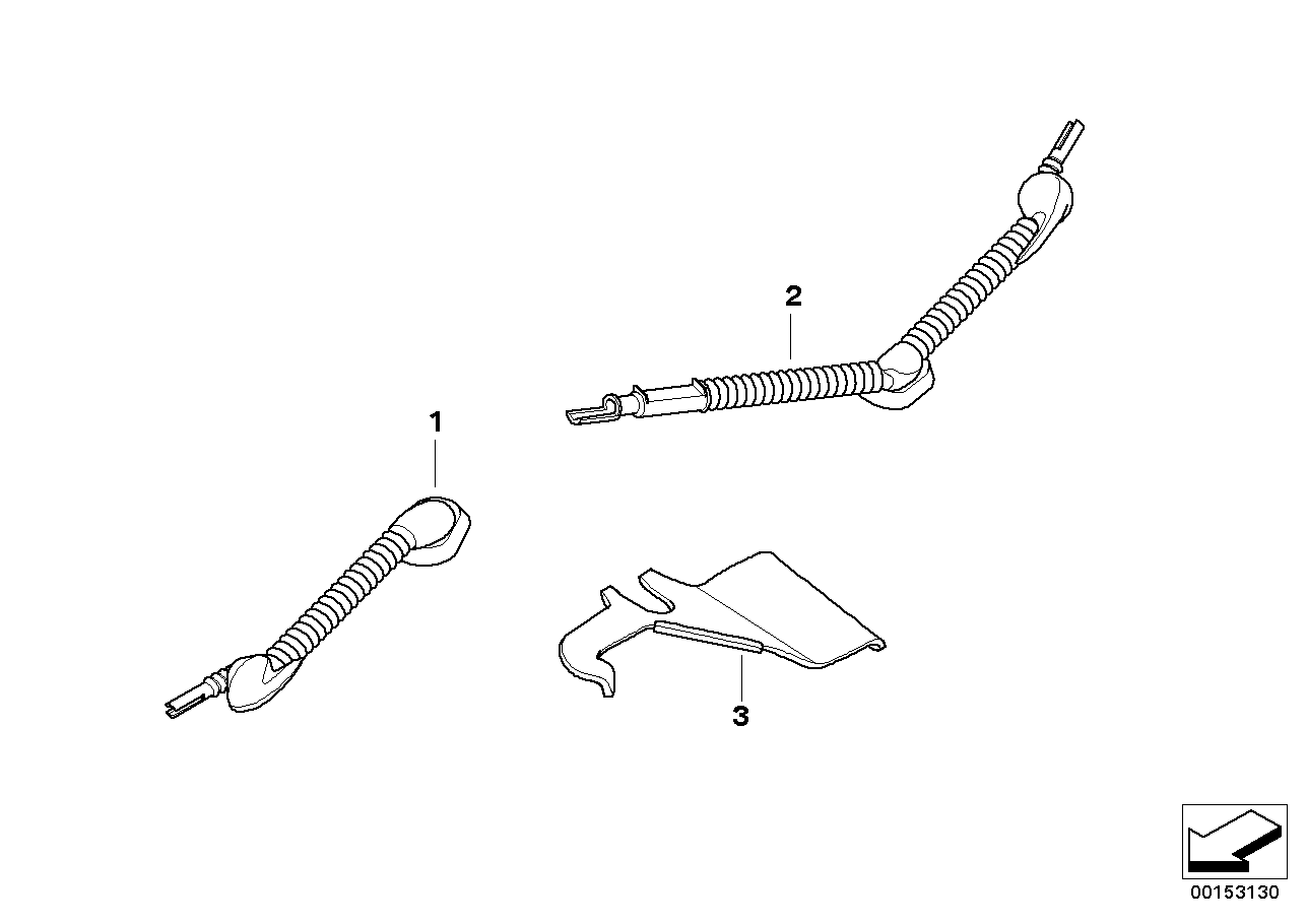 BMW 61136959369 BRACKET, RUBBER GROMMET, REA