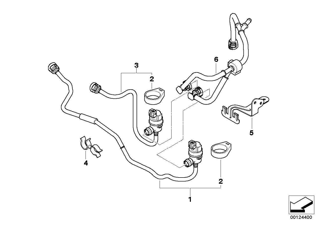 BMW 13907559336 Fuel Tank Breather Line