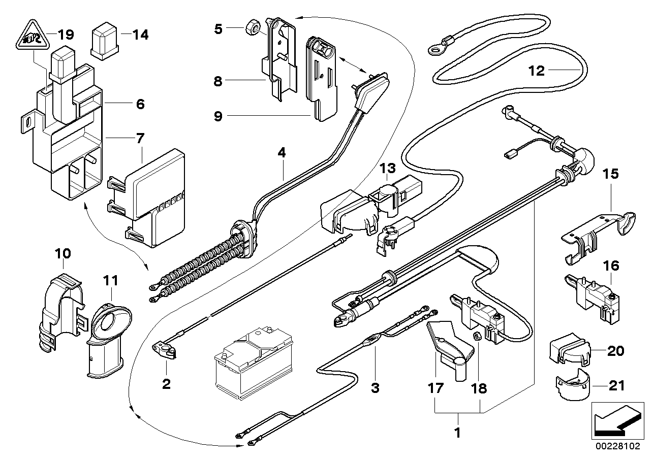 BMW 61136906944 Cable Holder