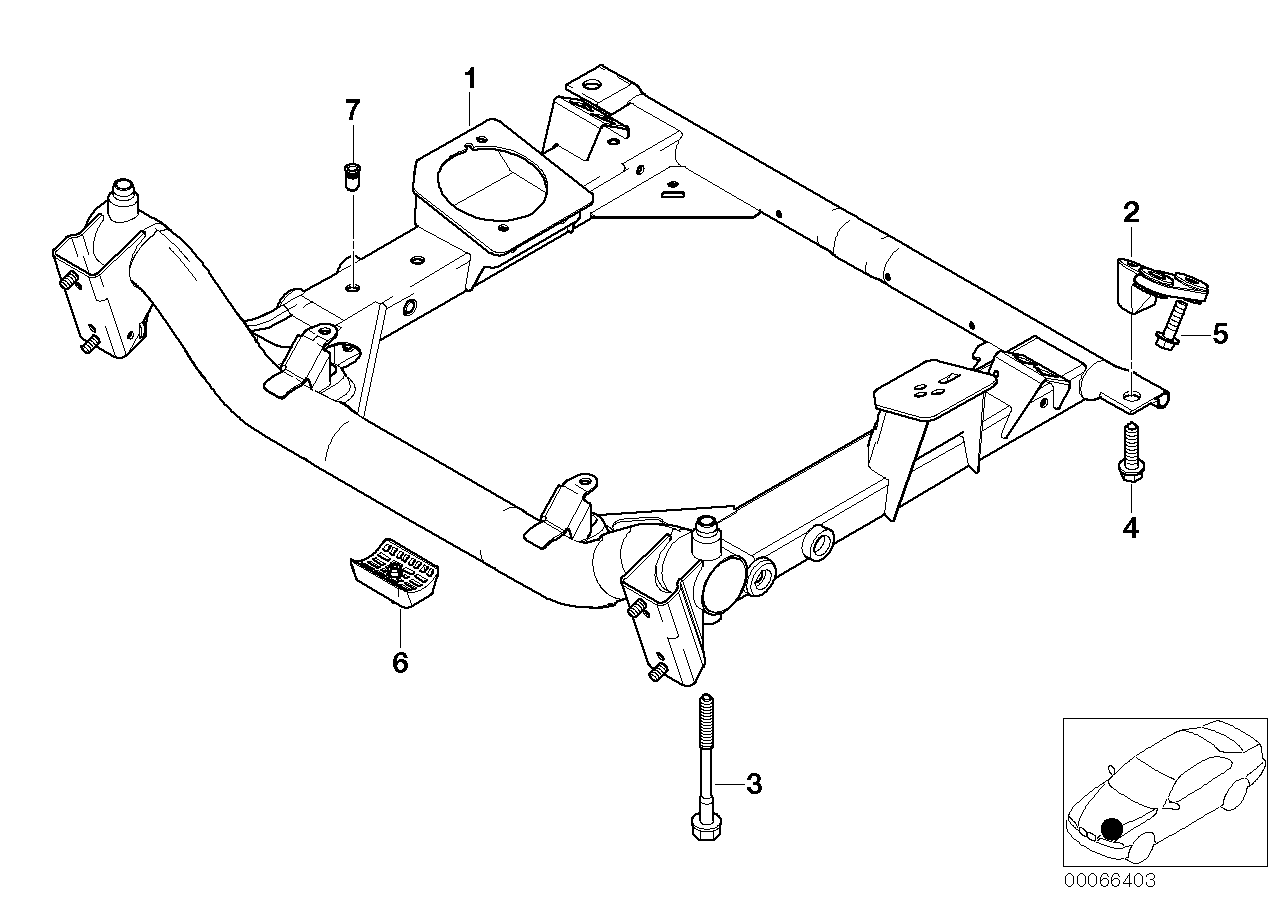 BMW 31101097117 Adapter, Left