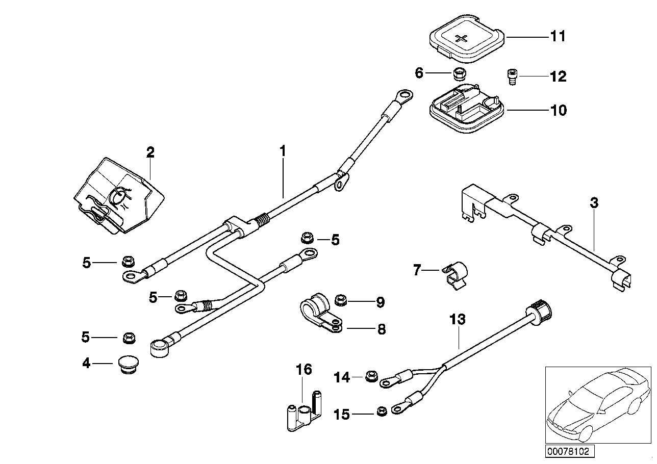 BMW 12521432452 Covering Cap, Starter B