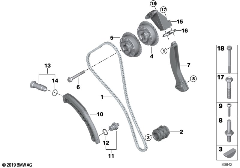 BMW 11317552896 Bearing Screw