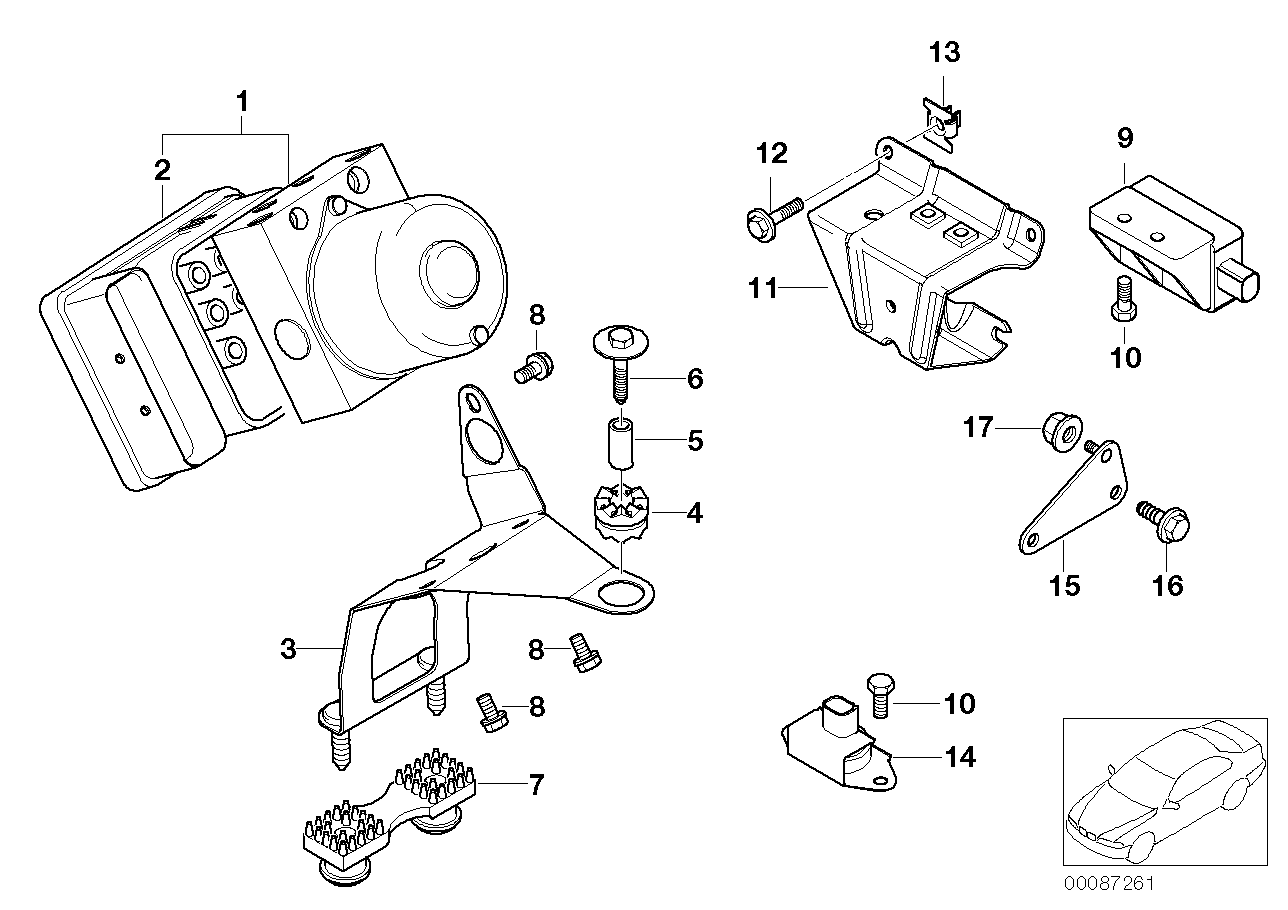 BMW 34516756291 Dsc Hydraulic Unit