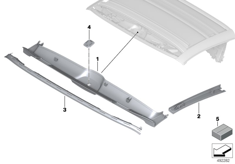 BMW 54348495147 FASTENING SET FOR COVERS