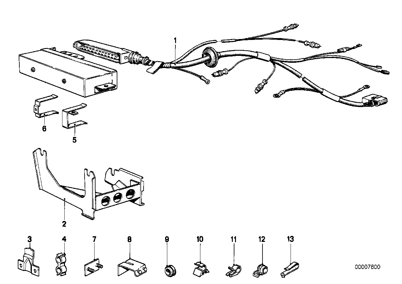 BMW 61131367105 Cable Holder