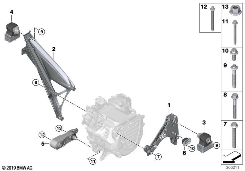 BMW 22116863870 Asa-Bolt