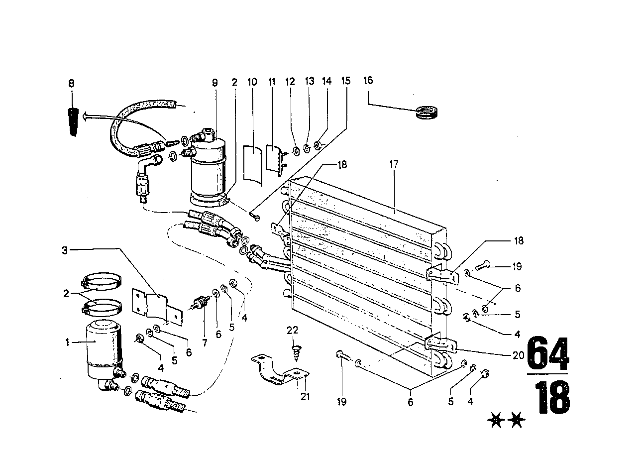 BMW 64531353272 Drying Container