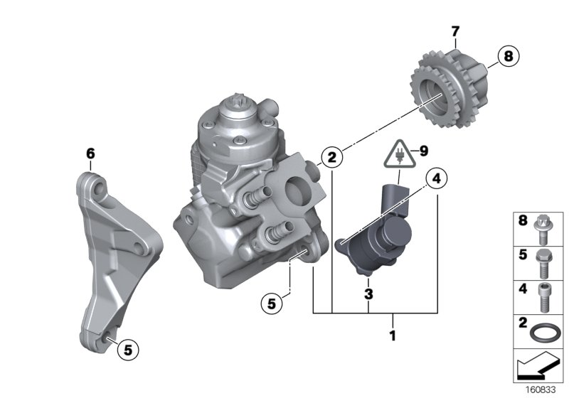 BMW 07119906149 Hex Bolt With Washer