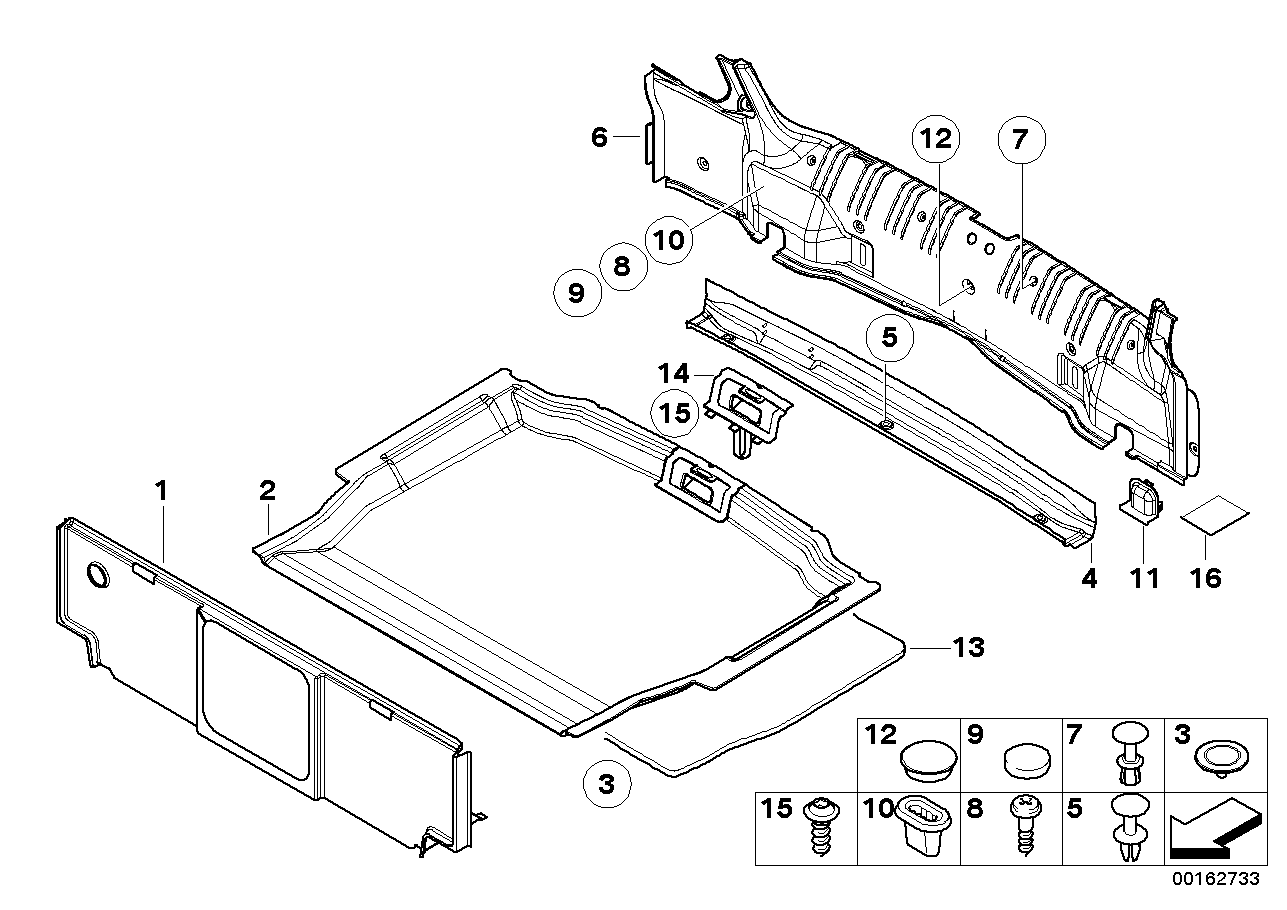 BMW 51478245316 Recessed Handle