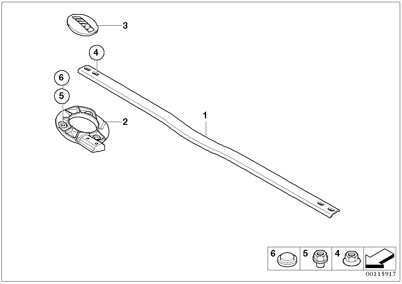 BMW 51717895249 Bracket, Left