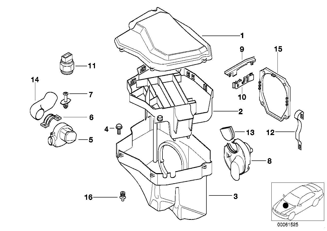 BMW 12901744970 Bottom Part With Blower