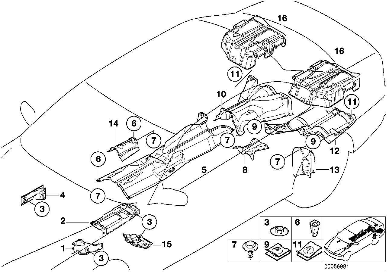 BMW 51488234412 Heat Resistant Plate, Front Wall Right