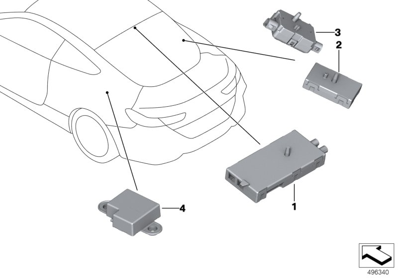 BMW 65206835167 ANTENNA AMPLIFIER