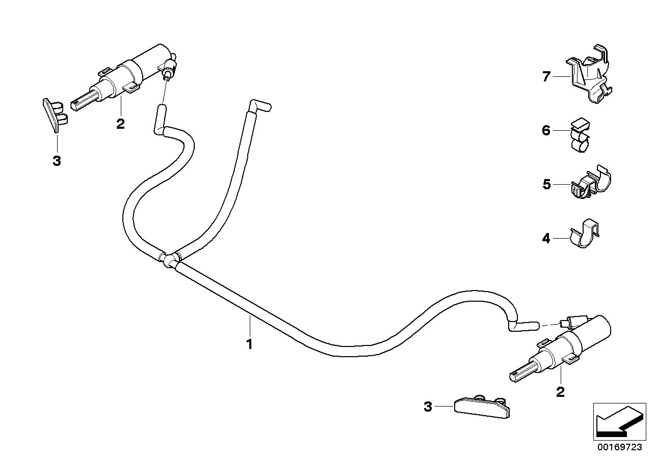 61678044543 BMW Hose Line