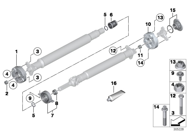 BMW 26121225140 Grooved Ball Bearing