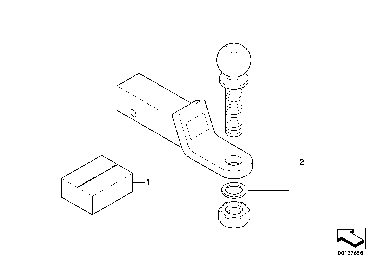 BMW 72110009120 Removalble Ball