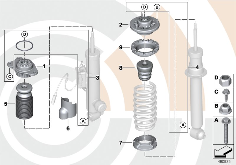 BMW 33522451584 Installation Kit Support Bearing