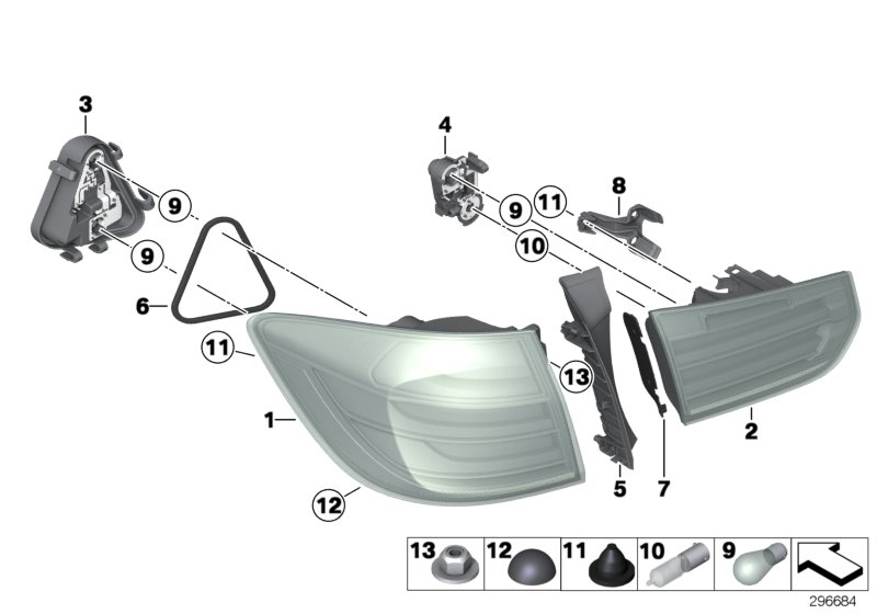 BMW 63217313045 Cover, Trim, Water Channel, Left