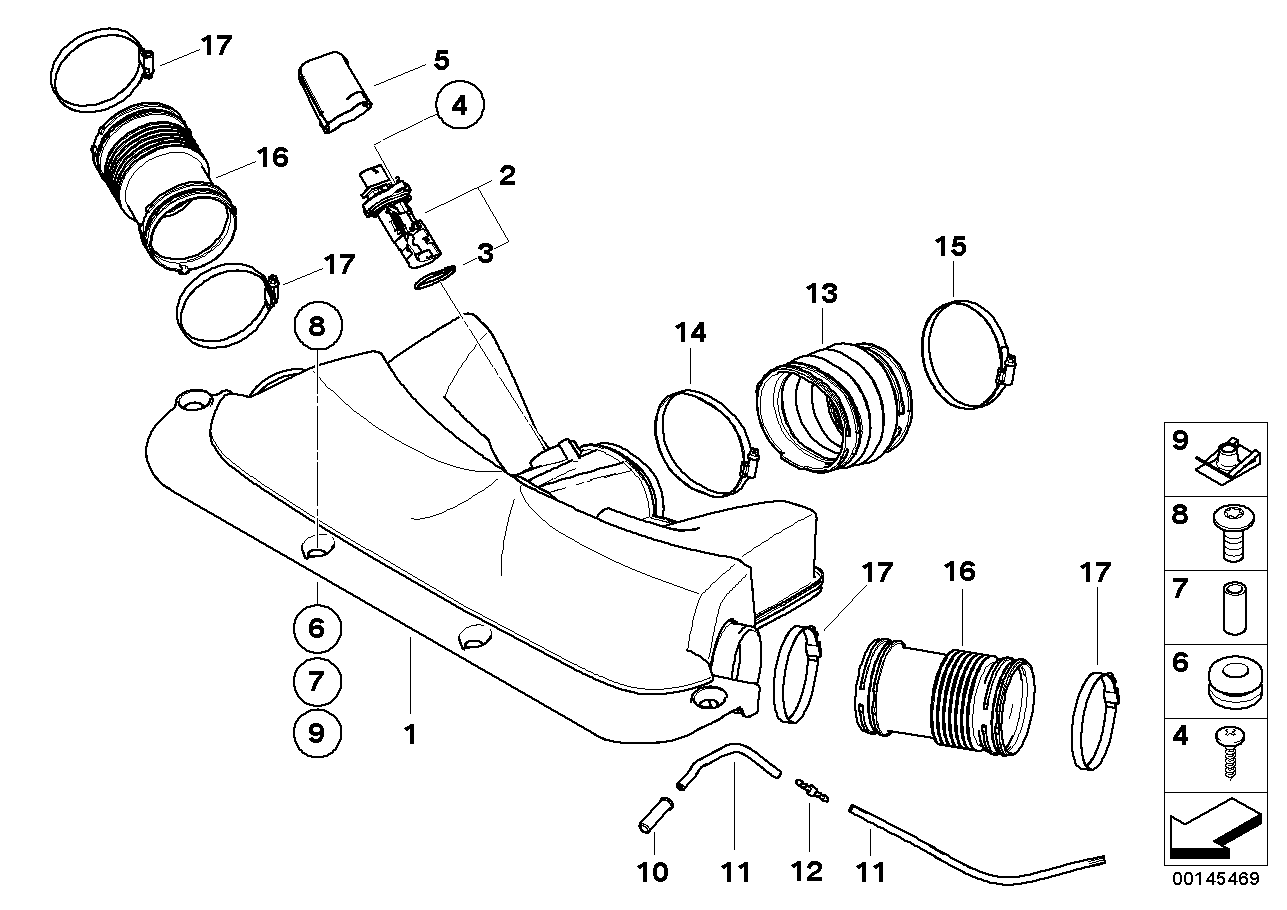 BMW 13717544098 Connection Piece