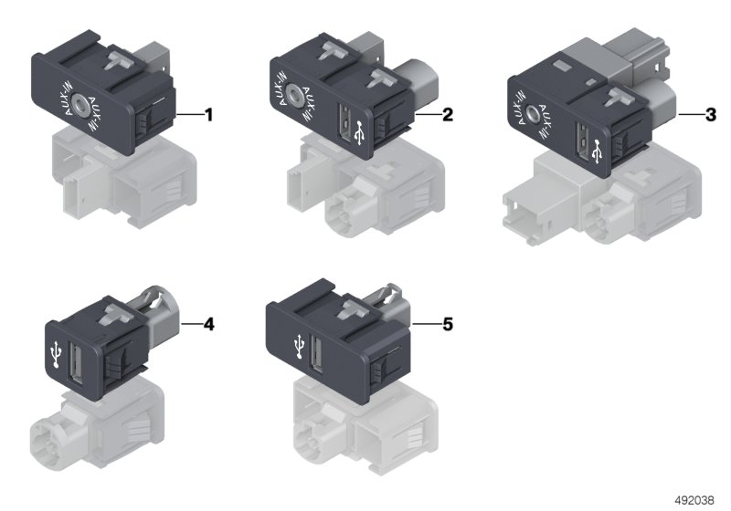 BMW 84109229247 Usb/Aux-In Socket