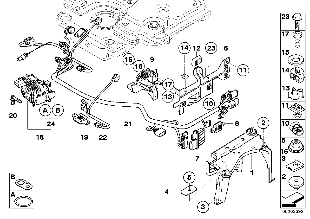 BMW 16197210491 Wiring Harness