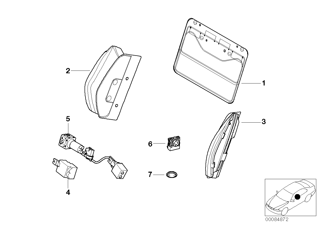 BMW 52107902022 Lordosis Pad