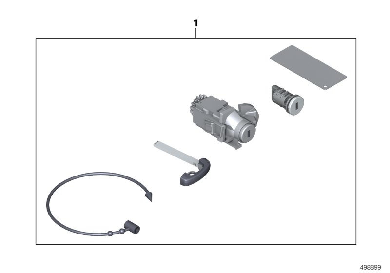 BMW 51217328370 Set Uniform Locking System