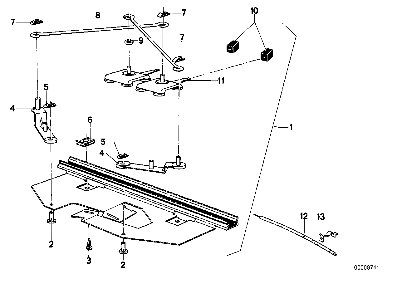 BMW 64111355533 Button