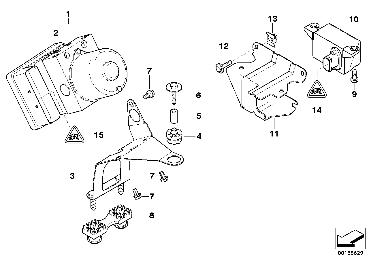 BMW 34526765455 Control Unit Dsc Repair Kit