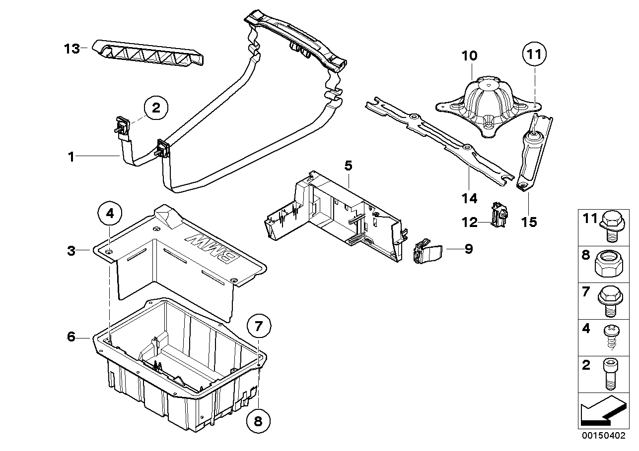 BMW 51717025201 Tension Strap